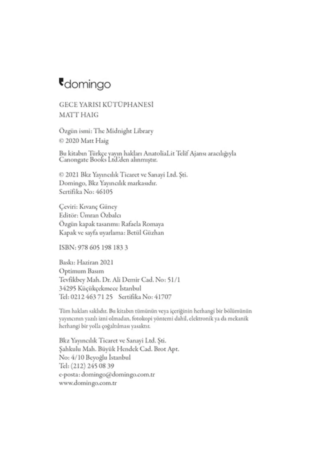 Domingo Gece Yarısı Kütüphanesi - Görsel 8