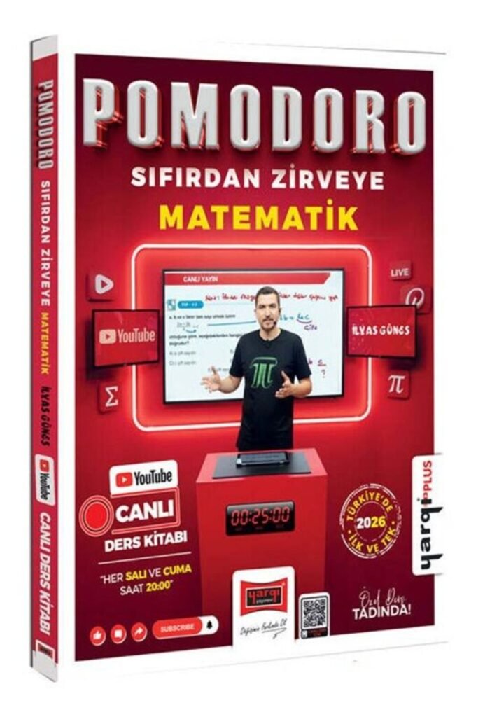 Pomodoro Sıfırdan Zirveye KPSS ALES DGS MEB-AGS TYT-AYT Matematik Canlı Ders Kitabı