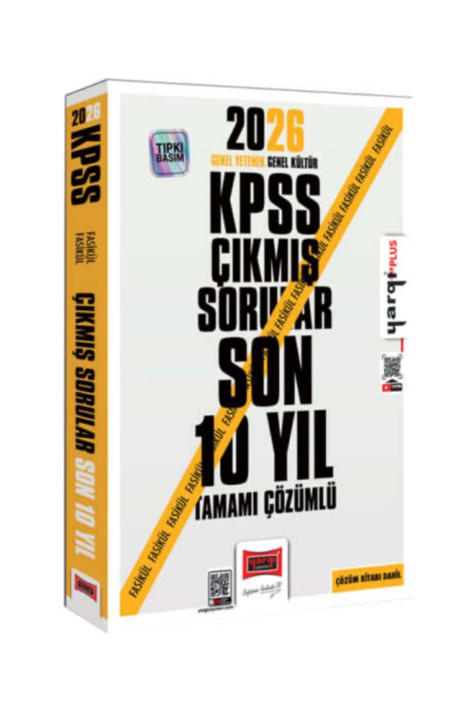 2026 KPSS GK-GY Tüm Dersler Tamamı Çözümlü Son 10 Yıl Çıkmış Sorular