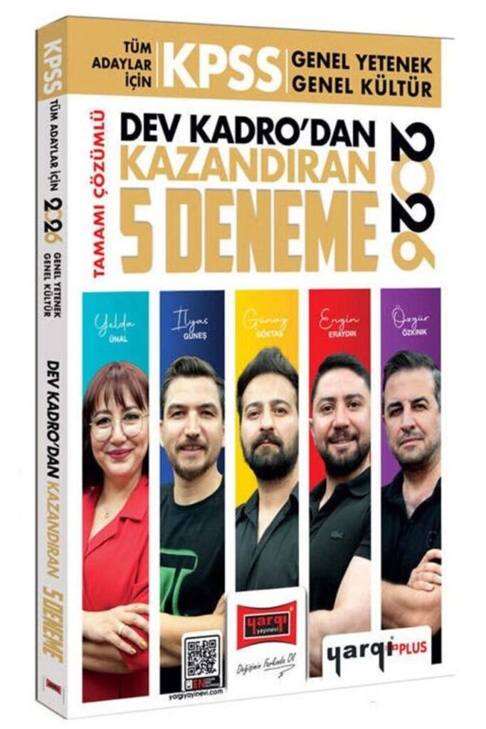 Yargı 2026 KPSS Genel Yetenek Genel Kültür Dev Kadrodan Kazandıran 5 Deneme Çözümlü Yargı Yayınları