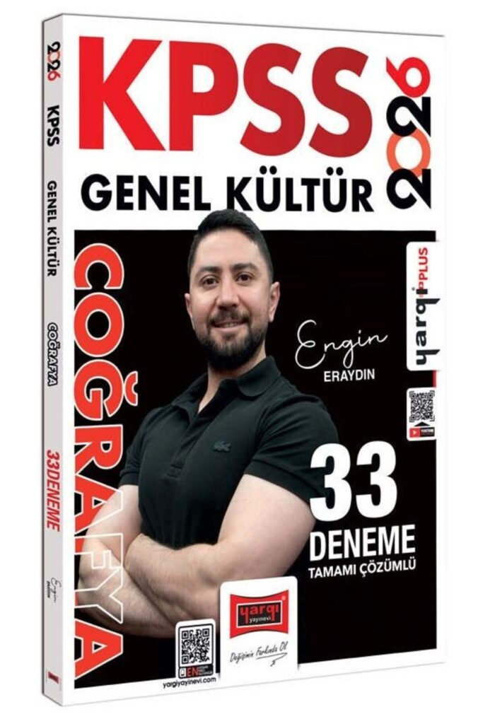 Yargı 2026 KPSS Coğrafya 33 Deneme Çözümlü - Engin Eraydın Yargı Yayınları
