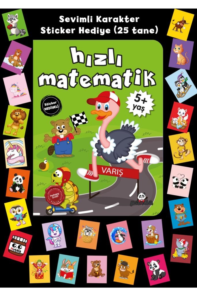 Stickerlı 5+ Yaş Hızlı Matematik