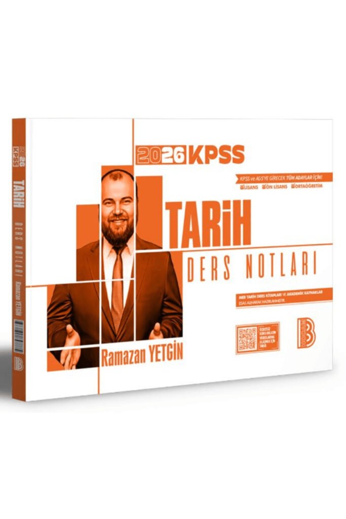 2026 KPSS Tarih Ders Notları / Ramazan Yetgin / Benim Hocam Yayınları / 9786255847775