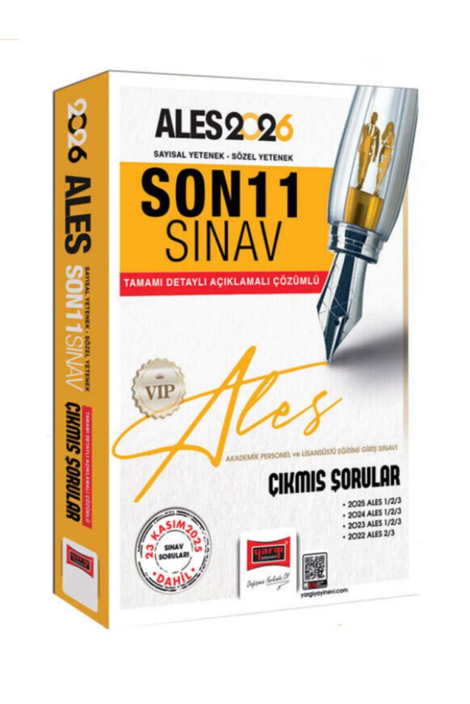 2026 ALES Sayısal-Sözel Yetenek Son 11 Sınav Çıkmış Sorular (23 Kasım 2025)