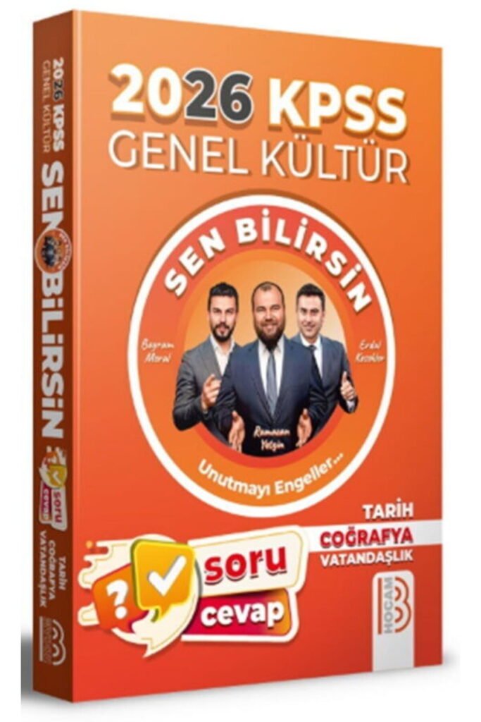 2026 KPSS Genel Kültür Sen Bilirsin Tarih-Coğrafya-Vatandaşlık Soru Cevap Kit