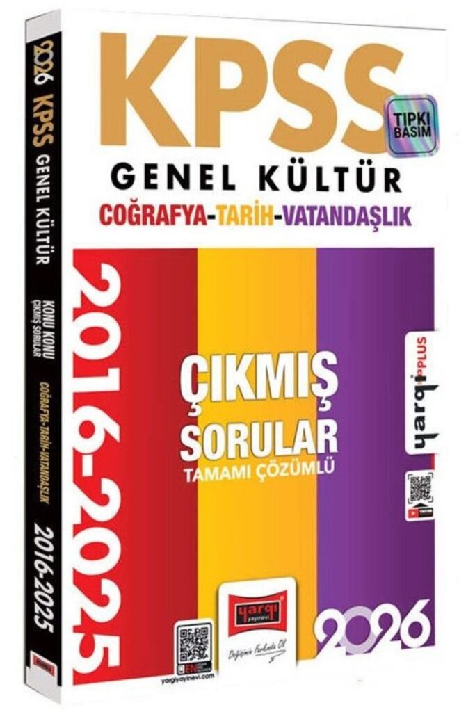 Yargı 2026 KPSS Genel Kültür Tarih-Coğrafya-Vatandaşlık Çıkmış Sorular 2016-2025 Çözümlü Yargı Yayın