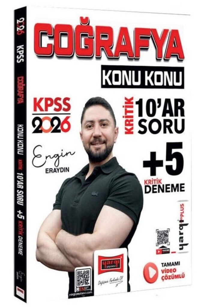 Yargı 2026 KPSS Coğrafya Kritik 10 ar Soru ve 5 Deneme Çözümlü - Engin Eraydın