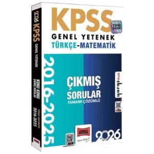 Yargı 2026 KPSS Genel Yetenek Türkçe-Matematik Çıkmış Sorular 2016-2025 Çözümlü